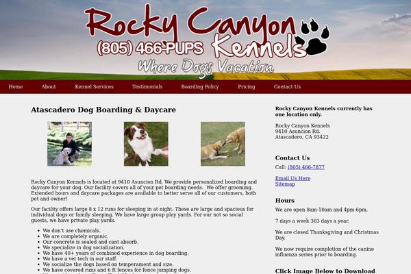 rockycanyonkennels.com site used Minimalistique