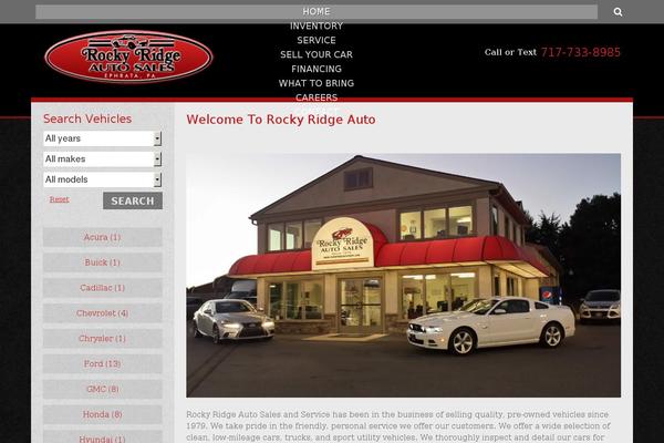 Dealer theme site design template sample