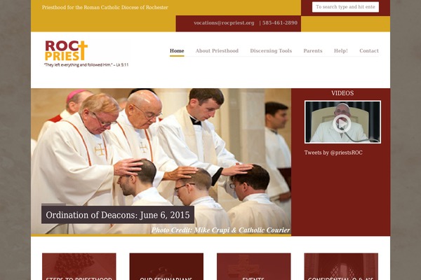 Vanguard theme site design template sample
