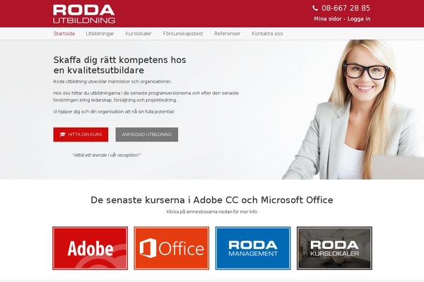 Site using Eduadmin-booking plugin