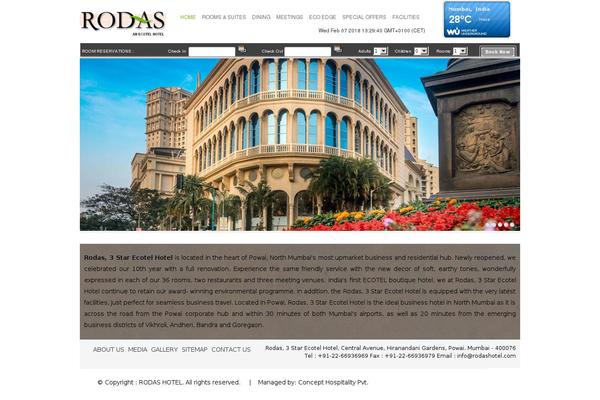 rodashotel.com site used Grande