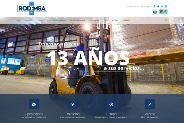 Marine theme site design template sample