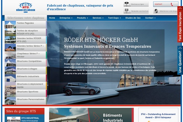 Roots theme site design template sample