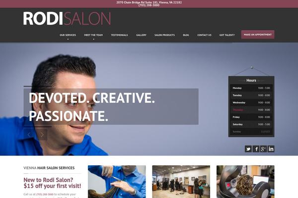 HairPress theme site design template sample