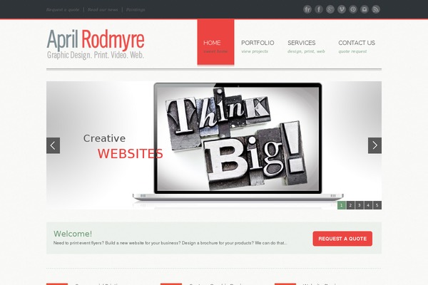NowaDays theme site design template sample