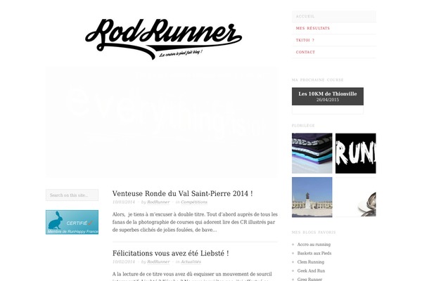 Site using Dailymile Widgets plugin
