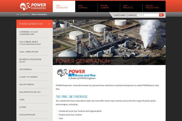 Power theme site design template sample