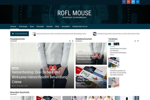 Daily Newscast theme site design template sample