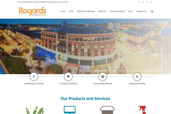 Sentinel theme site design template sample