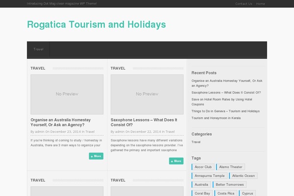 Dotmag theme site design template sample