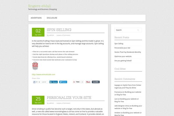 Contango theme site design template sample