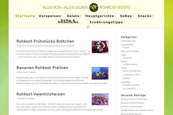 rohkost-rezepte.de site used Di-simple