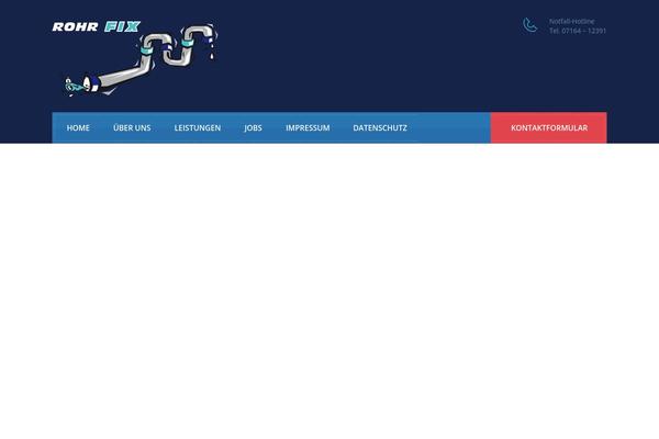 Plumbing theme site design template sample