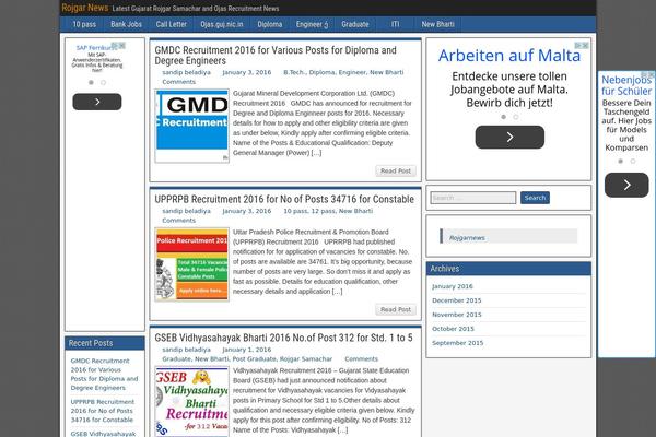 Site using Floating Adsense Bar plugin