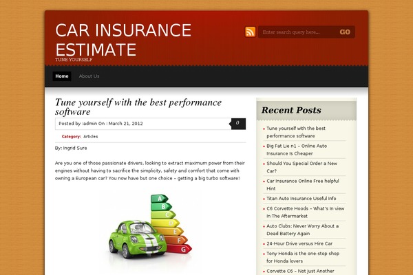 papyrus theme site design template sample