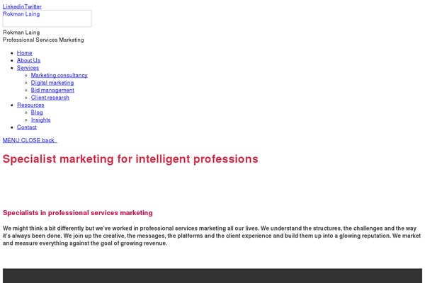 rokmanlaing.co.uk site used Profservices