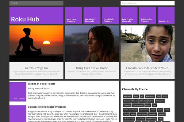 Metro theme site design template sample