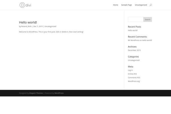 Twenty Fifteen theme site design template sample