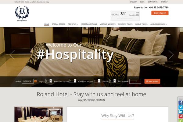 rolandhotel.com site used roland