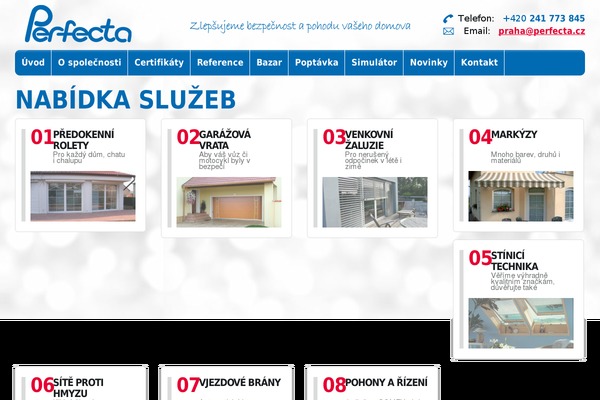 Perfecta theme site design template sample