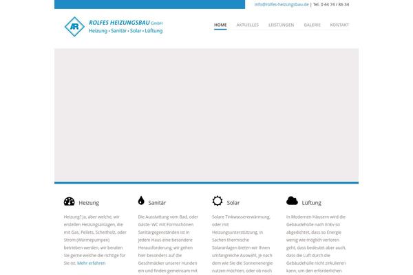Vanguard theme site design template sample