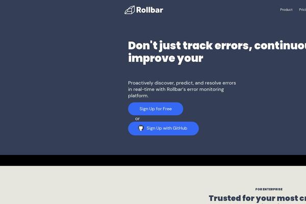 rollbar.com site used Rollbar