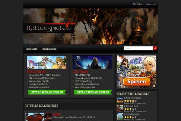 Tank theme site design template sample