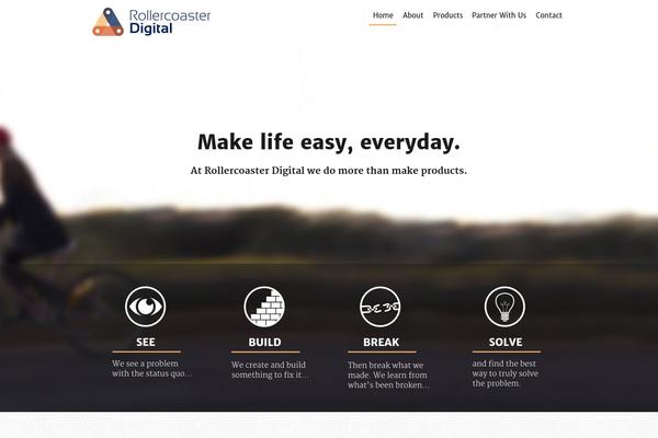 rollercoaster theme websites examples