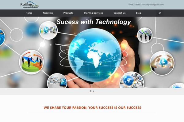 Vantage theme site design template sample