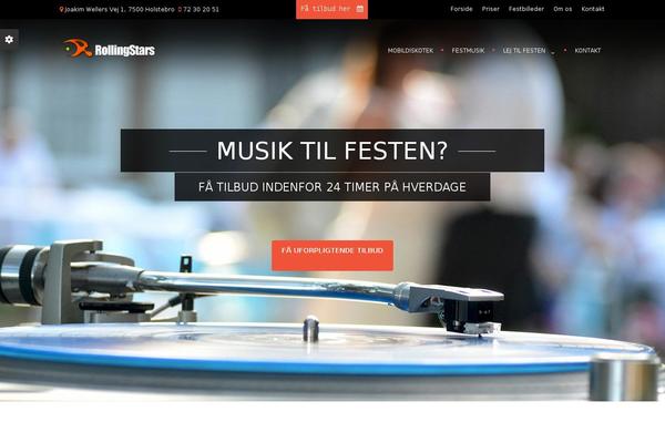 rollingstars.dk site used Vienna-theme