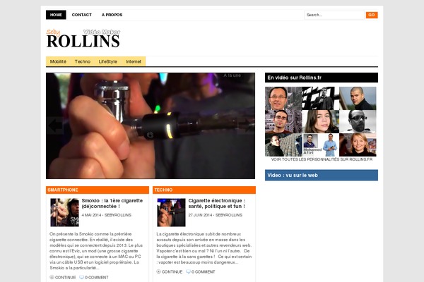 rollins.fr site used Bloggr
