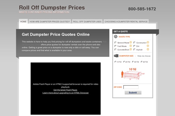 Mainstream theme site design template sample