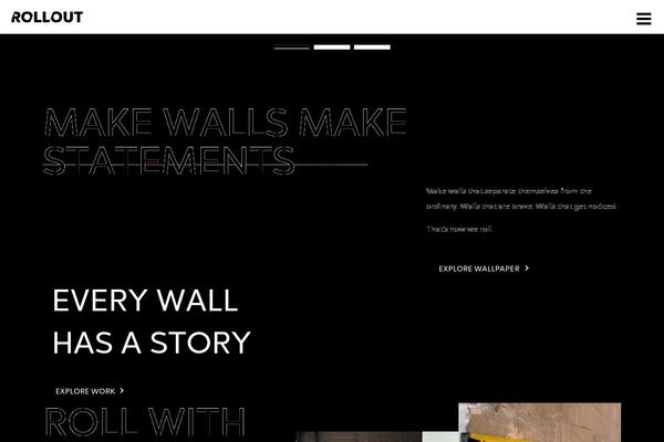Rollout theme site design template sample