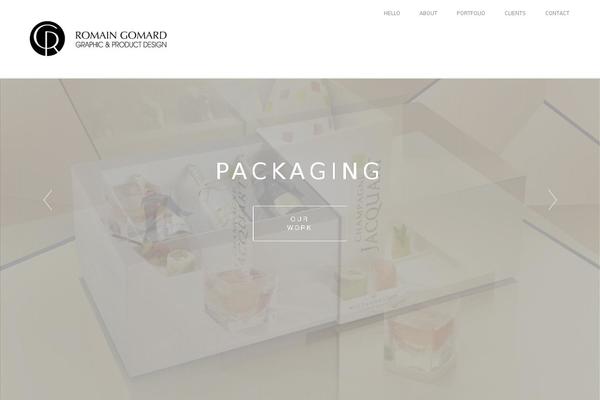 Visia theme site design template sample