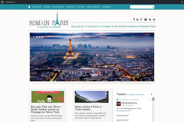 Color Blog theme site design template sample