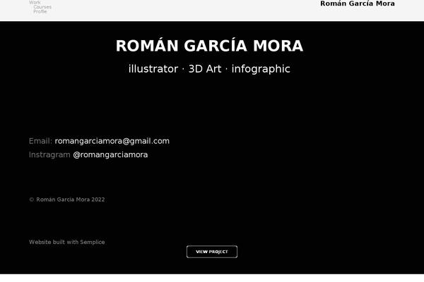 Semplice6 theme site design template sample