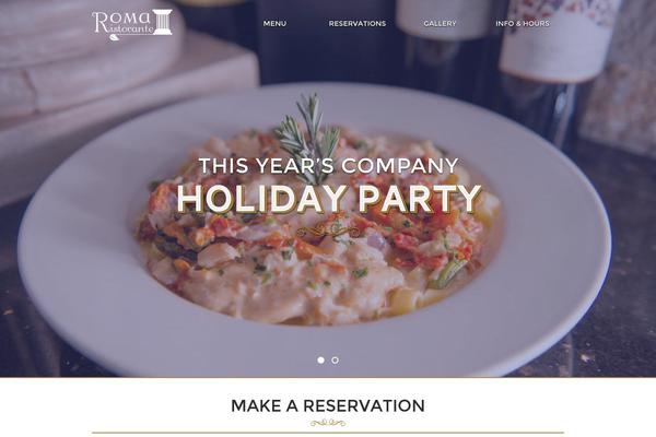 Roma theme site design template sample