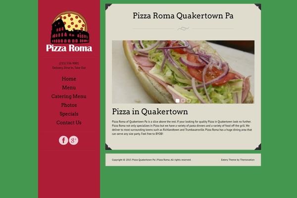 Eatery theme site design template sample