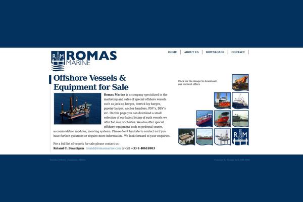 romasmarine.com site used Lime