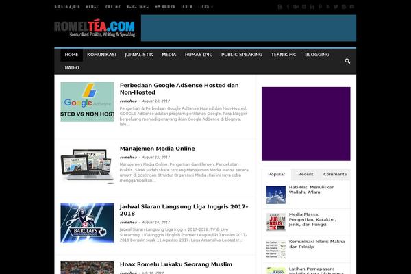 romeltea.com site used Bloggingpro