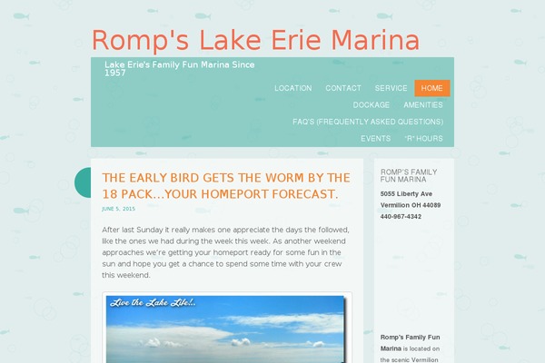 Something Fishy theme site design template sample