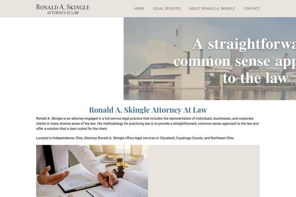 ronaldskingle.com site used Vestige