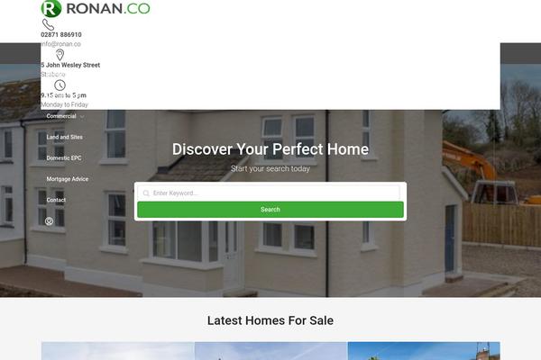 Houzez theme site design template sample