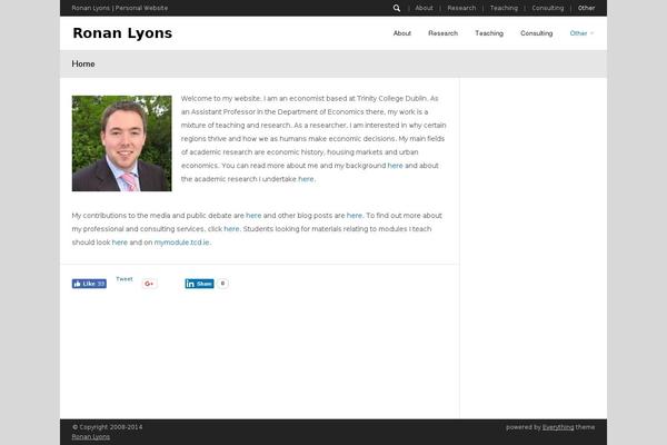 Everything theme site design template sample