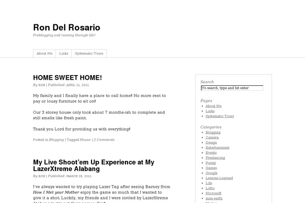 Site using Flickr Gallery plugin