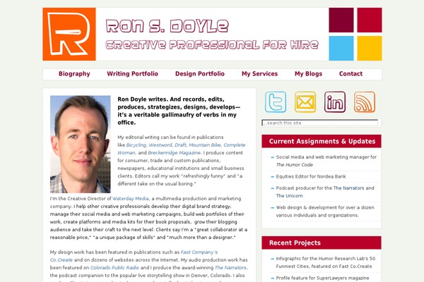 Speaker theme site design template sample