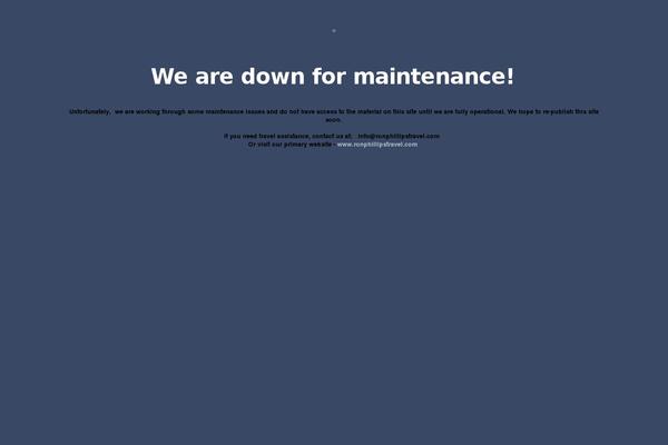 Site using Maintenance Mode plugin