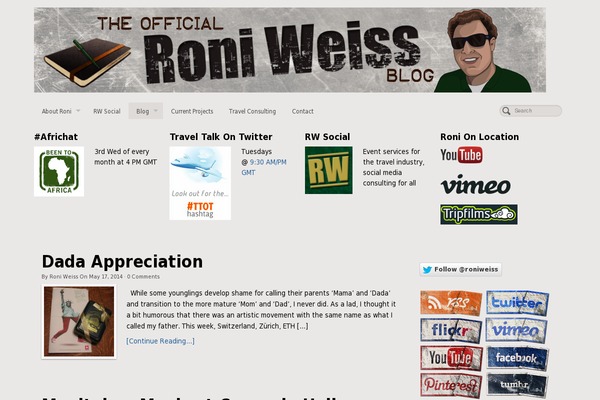 Radiate theme site design template sample
