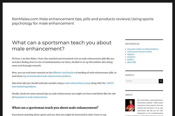 Twenty Sixteen theme site design template sample