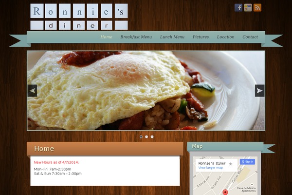 ronniesdiner.com site used iRibbon